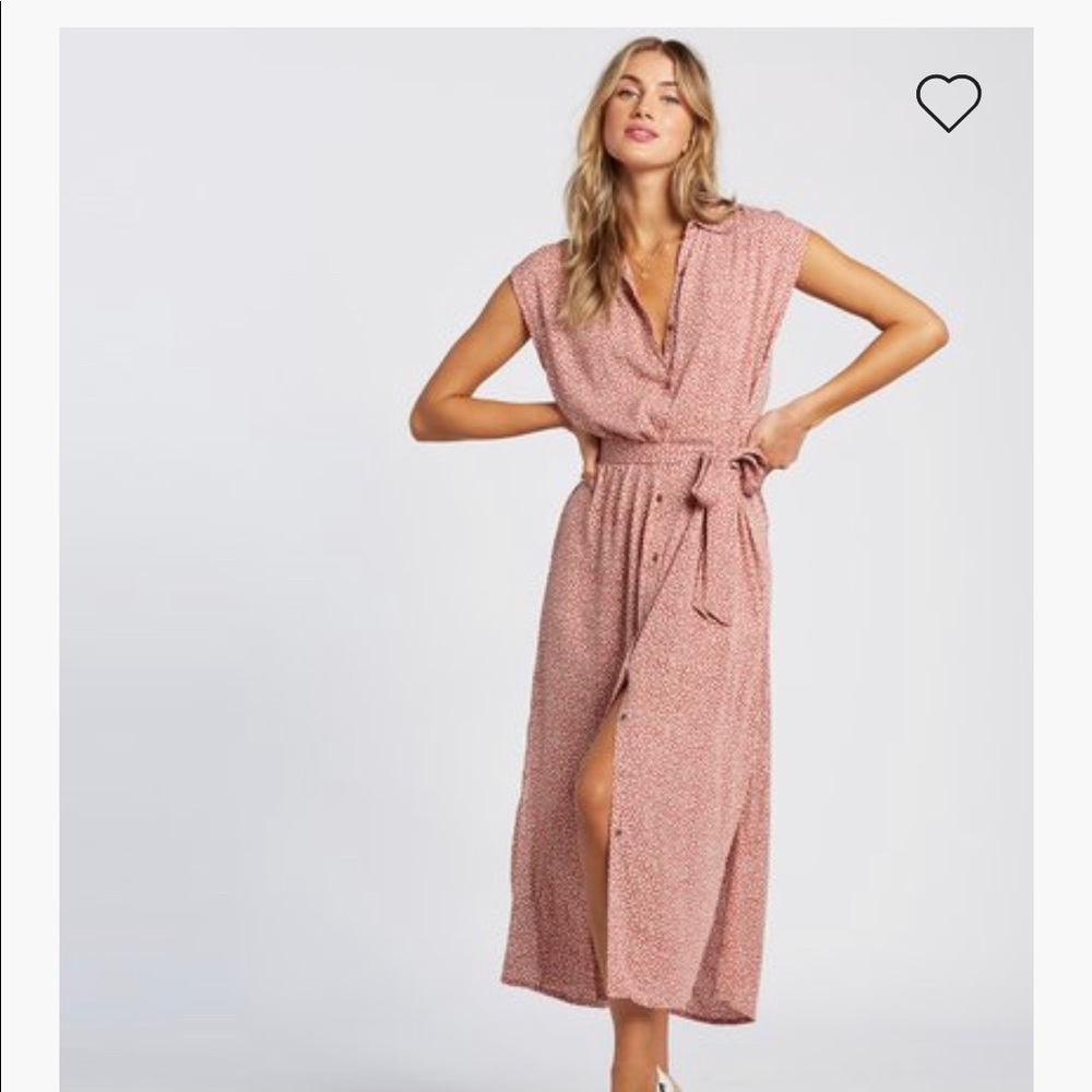 Billabong Little Flirt button front dress